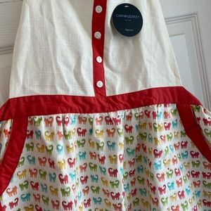 Apron with cat pattern NWT